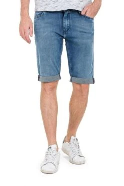 Bermuda TEDDY SMITH SCOTTY 3 Indigo Clair -Levis Soldes Magasin fi3a4426