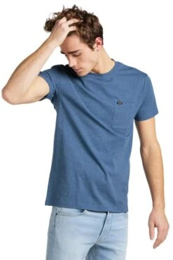 Tee Shirt LEE POCKET Bleu -Levis Soldes Magasin l66j wt uf 2