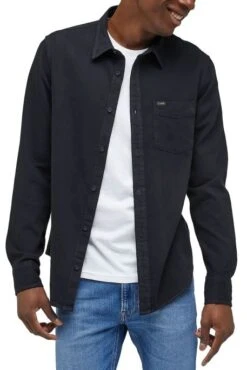 Chemise LEE BUTTON Black -Levis Soldes Magasin lee 112330674 1