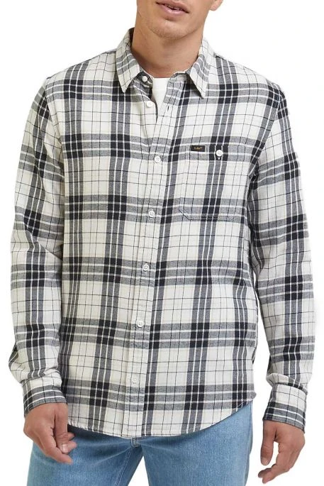 Chemise LEE LEESURE Ecru 4 Chemise LEE LEESURE Ecru – Image 4