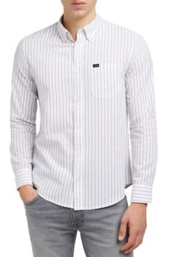 Chemise LEE BUTTON Olive Grove -Levis Soldes Magasin lee 112349958 2