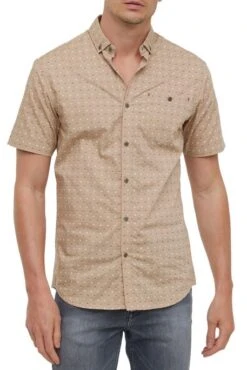 Chemise LEE COOPER DIMIO Argile Beige -Levis Soldes Magasin lee cooper 24424 1