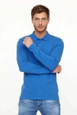 Polo LEE COOPER BAKO ML Celadon Blue 6 Polo LEE COOPER BAKO ML Celadon Blue -Levis Soldes Magasin lee cooper 25778 4