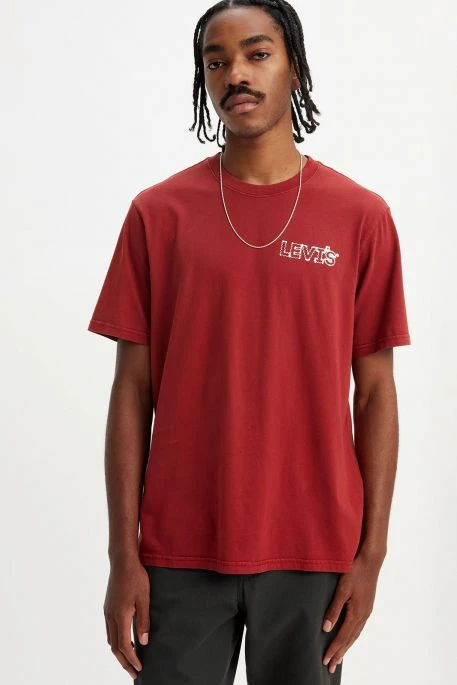 Levis T-shirt LEVI'S® GRAPHIQUE RELAXED Red Zigzag 3 Levis T-shirt LEVI'S® GRAPHIQUE RELAXED Red Zigzag – Image 3