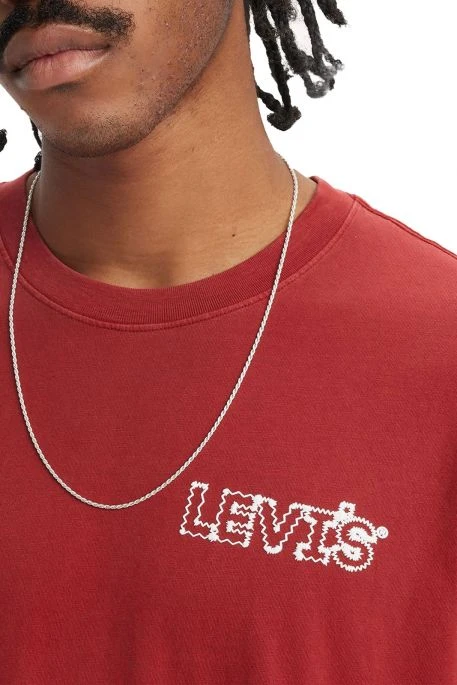 Levis T-shirt LEVI'S® GRAPHIQUE RELAXED Red Zigzag 2 Levis T-shirt LEVI'S® GRAPHIQUE RELAXED Red Zigzag – Image 2