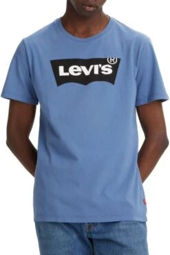 Levis Tee Shirt LEVI'S® GRAPHIC CREWNECK Sunset Blue -Levis Soldes Magasin levis 22491 03 68 1