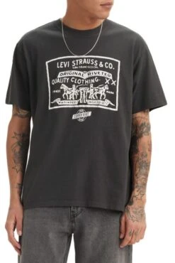 Levis Tee Shirt LEVI'S® VINTAGE HORSE Pirate Black -Levis Soldes Magasin levis 87373 01 44 2