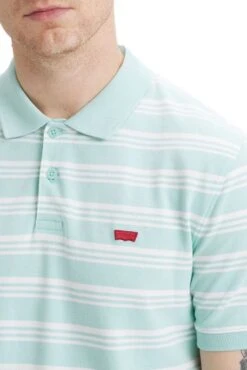 Levis Polo LEVI'S® HOUSEMARK SLIM Pastel Turquoise -Levis Soldes Magasin levis a4842 00 07 5