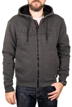 Sweat Zippé TEDDY SMITH NAIL Melange Black