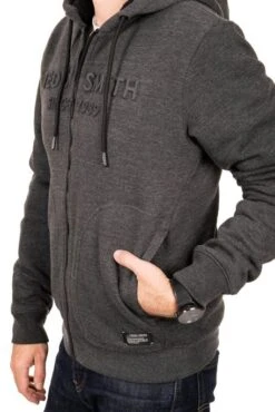 Sweat Zippé TEDDY SMITH NAIL Melange Black -Levis Soldes Magasin s7a9708