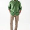 Chemise SALSA LINNEN Medium Green -Levis Soldes Magasin salsa 21005685 521 1