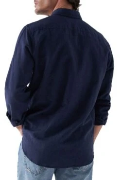 Chemise SALSA LINNEN Medium Blue -Levis Soldes Magasin salsa 21005685 830 3