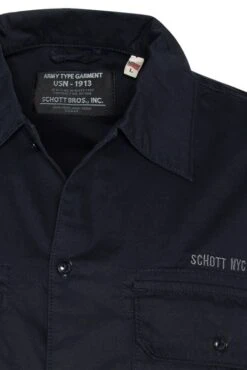 Chemise SCHOTT ARMY MARVIN Navy 8 Chemise SCHOTT ARMY MARVIN Navy -Levis Soldes Magasin schott 24875 4