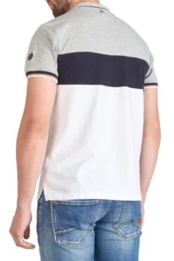 Polo LE TEMPS DES CERISES LEOS Grey Melange -Levis Soldes Magasin tdc hleos 0249 grey 3