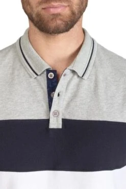 Polo LE TEMPS DES CERISES LEOS Grey Melange