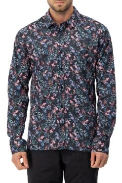 Chemise TEDDY SMITH CARTON Charbon Fleur