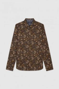 Chemise TEDDY SMITH CARTON Marron