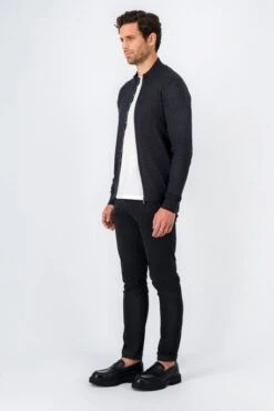 Gilet En Maille TEDDY SMITH MARTIN Melange Black -Levis Soldes Magasin teddy 10916633 125a 3