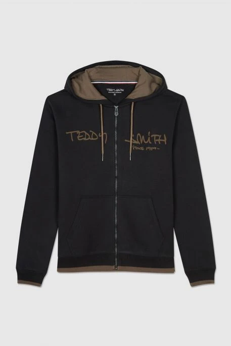 Sweat Zippé TEDDY SMITH GICLASS Charbon 1 Sweat Zippé TEDDY SMITH GICLASS Charbon