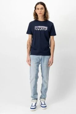 Tee-shirt TEDDY SMITH EZIO 2 MC Total Navy -Levis Soldes Magasin teddy smith 11015725 303j 3