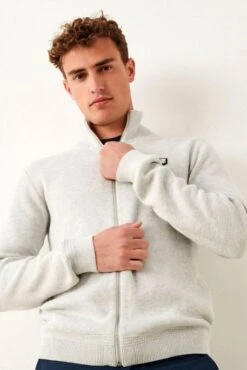 Gilet TEDDY SMITH ETTORE White Melange -Levis Soldes Magasin teddy smith 23479 3