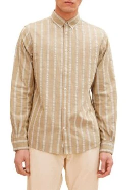 Chemise TOM TAILOR Olive Check -Levis Soldes Magasin tom tailor 22902 1