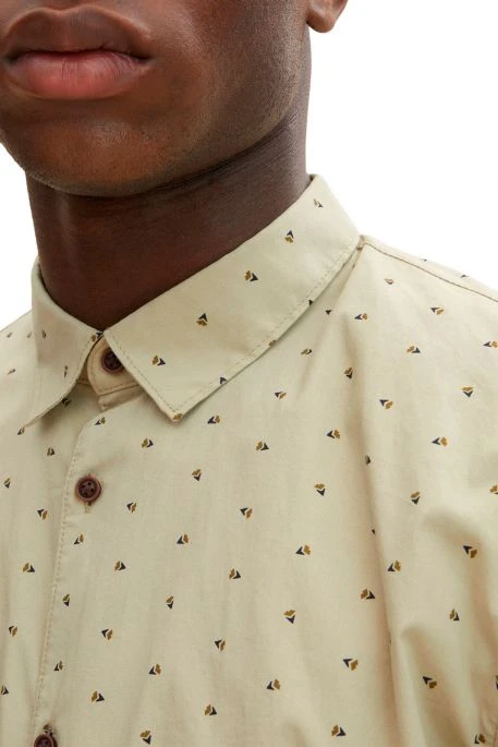 Chemise TOM TAILOR Olive Abstract Flower Print 3 Chemise TOM TAILOR Olive Abstract Flower Print – Image 3