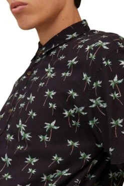 Chemisette TOM TAILOR Grey Real Palm Print -Levis Soldes Magasin tom tailor 23329 3