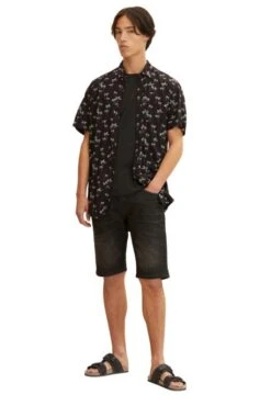 Chemisette TOM TAILOR Grey Real Palm Print