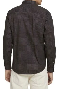 Chemise TOM TAILOR Black Base Burgundy Design