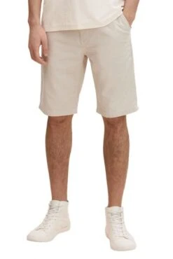 Short Chino TOM TAILOR Beige Twill -Levis Soldes Magasin tt 23584 1