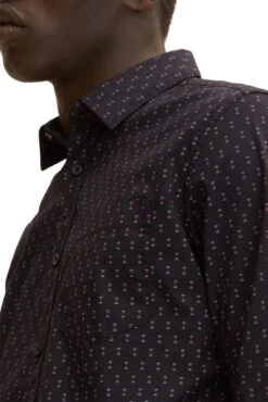 Chemise TOM TAILOR Black Geometric Design -Levis Soldes Magasin tt 23611 4