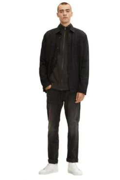Veste Zippée TOM TAILOR Knitted Black Grey