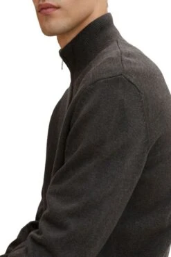 Veste Zippée TOM TAILOR Knitted Black Grey 6 Veste Zippée TOM TAILOR Knitted Black Grey -Levis Soldes Magasin tt 24326 4