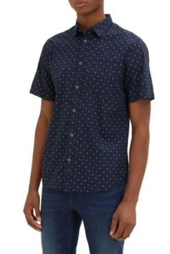 Chemise TOM TAILOR Navy White -Levis Soldes Magasin tt 24699 1
