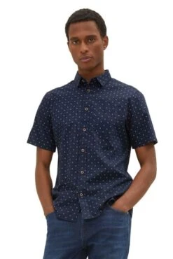 Chemise TOM TAILOR Navy White