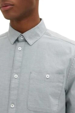 Chemise TOM TAILOR POCKET Bluish Green