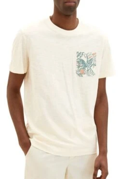 Tee Shirt TOM TAILOR POCKET Beige -Levis Soldes Magasin tt 24728 1