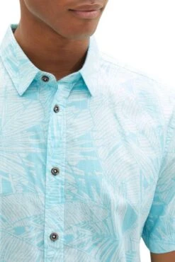 Chemise TOM TAILOR PALMIER Turquoise -Levis Soldes Magasin tt 24941 4