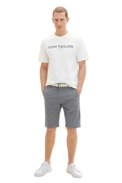 Bermuda TOM TAILOR CHINO Navy White -Levis Soldes Magasin tt 25083 4