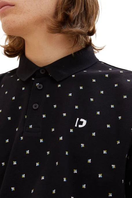 Polo TOM TAILOR PRINT Black 4 Polo TOM TAILOR PRINT Black – Image 4