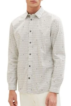 Chemise TOM TAILOR Off White -Levis Soldes Magasin tt 25298 1