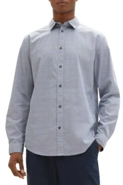 Chemise TOM TAILOR Beige Blue -Levis Soldes Magasin tt 25682 1