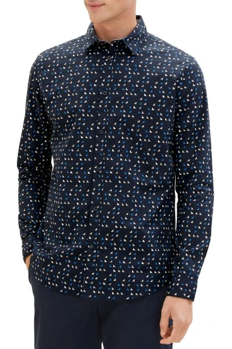 Chemise TOM TAILOR MOTIF Navy 1 Chemise TOM TAILOR MOTIF Navy