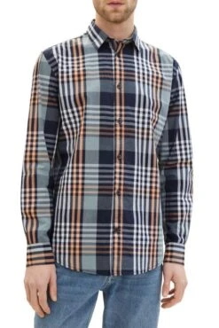 Chemise TOM TAILOR STRIPE Check Navy -Levis Soldes Magasin tt 26412 1