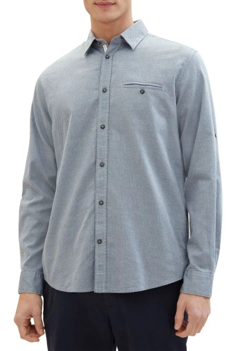 Chemise TOM TAILOR Navy Blue 4 Chemise TOM TAILOR Navy Blue – Image 4