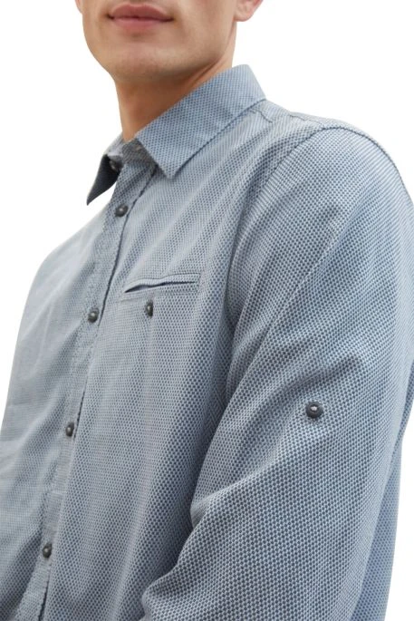 Chemise TOM TAILOR Navy Blue 2 Chemise TOM TAILOR Navy Blue – Image 2