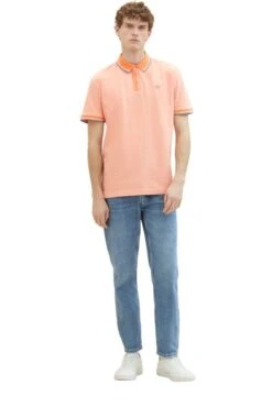Polo TOM TAILOR LOGO Orange -Levis Soldes Magasin tt 26738 3