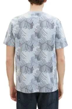 Tee Shirt TOM TAILOR Blue Leaf -Levis Soldes Magasin tt 26745 2