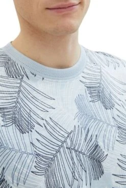 Tee Shirt TOM TAILOR Blue Leaf -Levis Soldes Magasin tt 26745 4